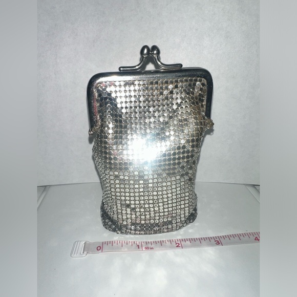 Classy+Edgy Vintage Silver Mesh Cigarette Case•Chrome Mesh Holder/Clutch - Picture 3 of 4